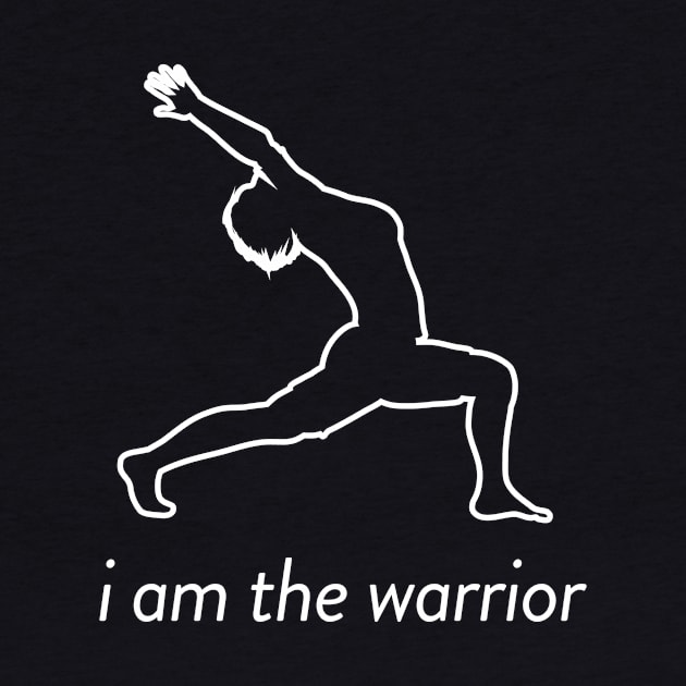 I am the warrior yoga pose by sewwani